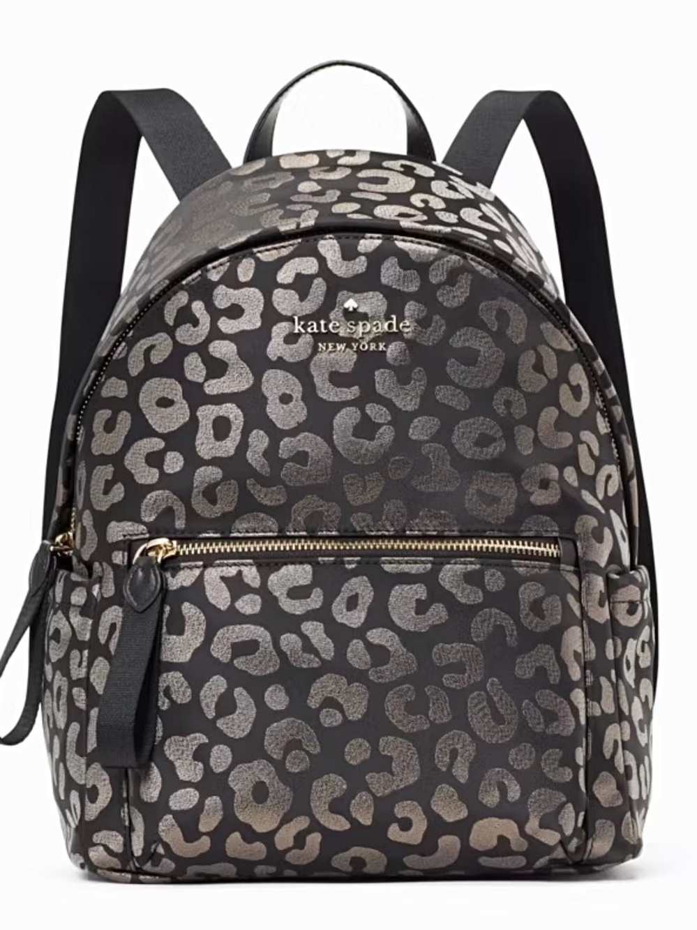 New Kate Spade Chelsea Leopard Print Medium Nylon Backpack MSRP $379